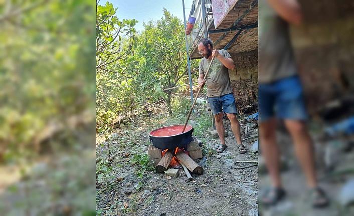 Aydında salça kazanları kaynamaya başladı