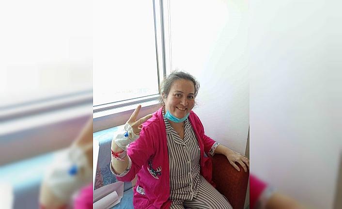 Akciğer nakli olan 41 yaşındaki kadın sağlığına kavuştu