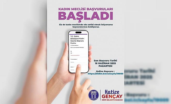 Didimde Kadın Meclisi başvuruları başladı