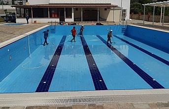 Kuyucakta yüzme havuzları yaz sezonuna hazırlanıyor