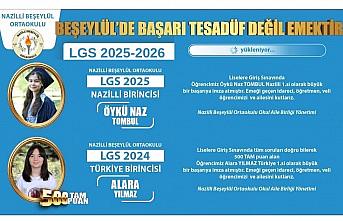 Beşeylül Ortaokulu öğrencisi LGS Nazilli birincisi oldu
