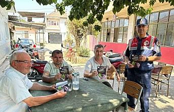 Köşkte vatandaşlar yangınlara karşı uyarıldı