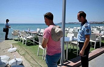 Kuşadası plajlarında ‘Kıyı Kanunu denetimi