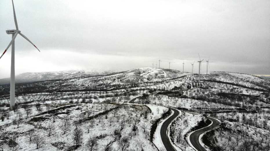 Aydın’Da Dağlar Beyaza Boyandı 