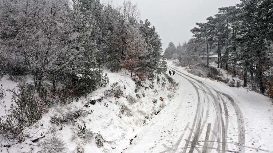 Aydın’In Uludağ’I Beyaz Örtü İle Kaplandı 