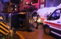 Otomobille çarpışan ticari araç yan yattı: 7...