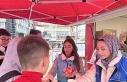 Üniversiteli gençler gönüllülüğe dikkat çekti