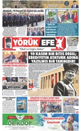 Yörük Efe Gazetesi ®️ | Aydın Haberler - 13.11.2023 Manşeti