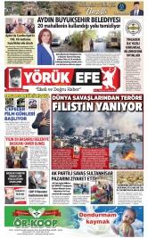Yörük Efe Gazetesi ®️ | Aydın Haberler - 16.10.2023 Manşeti