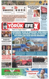 Yörük Efe Gazetesi ®️ | Aydın Haberler - 15.01.2024 Manşeti