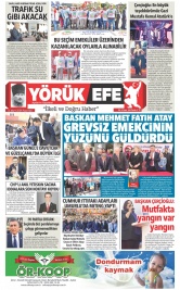 Yörük Efe Gazetesi ®️ | Aydın Haberler - 11.03.2024 Manşeti