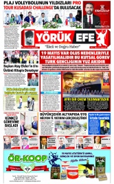 Yörük Efe Gazetesi ®️ | Aydın Haberler - 19.05.2022 Manşeti