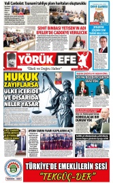 Yörük Efe Gazetesi ®️ | Aydın Haberler - 15.02.2025 Manşeti
