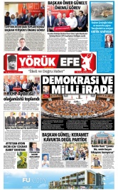 Yörük Efe Gazetesi ®️ | Aydın Haberler - 15.08.2025 Manşeti