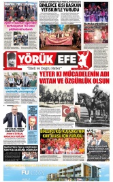 Yörük Efe Gazetesi ®️ | Aydın Haberler - 09.09.2025 Manşeti