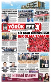 Yörük Efe Gazetesi ®️ | Aydın Haberler - 29.01.2026 Manşeti