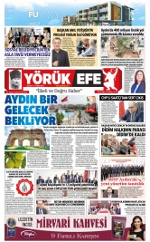 Yörük Efe Gazetesi ®️ | Aydın Haberler - 14.02.2026 Manşeti