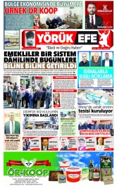 Yörük Efe Gazetesi ®️ | Aydın Haberler - 24.01.2022 Manşeti