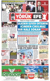 Yörük Efe Gazetesi ®️ | Aydın Haberler - 08.08.2022 Manşeti