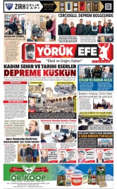 Yörük Efe Gazetesi ®️ | Aydın Haberler - 27.02.2023 Manşeti