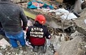 Aydın Büyükşehir’in arama kurtarma ekipleri deprem bölgesinde çalışmalara başladı