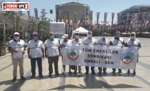 DEMOKRATİK HAKLARINI SAVUNAN TÜM EMEKLİLER SENDİKASI ALANLARA İNDİ