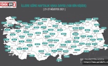 İllere göre haftalık vaka haritası açıklandı