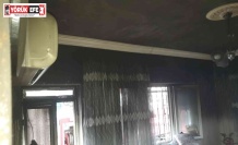 Aydın’da kısa devre yapan buzdolabından yangın çıktı