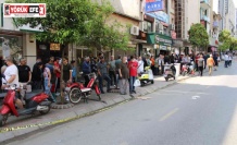Aydın’da metrelerce tatlı kuyruğu
