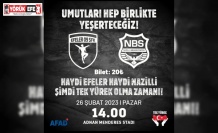 Nazilli Belediyespor ve Efeler 09 SFK depremzedeler için karşılaşacak