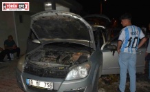 Didim’de kundaklanan araç kullanılmaz hale geldi