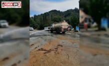 Köşk’te selden kapanan yollar temizlendi, mahallelerde temizlik çalışmaları devam ediyor