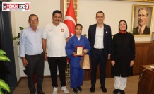 Başkan Arıcı’dan Judo Türkiye 7’incisine plaket