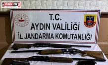 Söke’deki operasyonda tabanca ve tüfek ele geçirildi