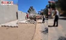 Sultanhisar’da yol genişletme çalışmaları sürüyor