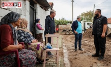Başkan Yetişkin Felaket Bölgesinde İncelemelerde Bulundu