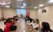 Yurtta kalan öğrencilere bilgilendirmede bulunuldu