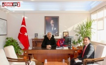 Aydın Aile ve Sosyal Hizmetler İl Müdürü Türkoğlu, Kaymakam Akça ile bir araya geldi