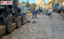 Germencik’te bozulan zeminler onarıldı