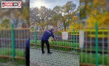 Germencik’te izinsiz afişlere zabıta müdahalesi