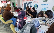 Yılın son resim atölyesi renkli anlara sahne oldu