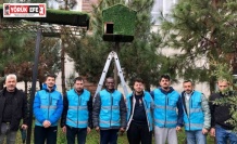 Yurt öğrencileri kuşlar için ev yaptılar