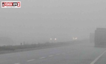 Aydın’da sis sürücülere zor anlar yaşatıyor