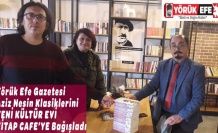 Yörük Efe Gazetesi Aziz Nesin Klasiklerini YENİ KÜLTÜR EVİ KİTAP CAFE’YE Bağışladı