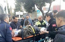 Otomobilin çarptığı yaya yaralandı