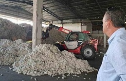 Söke TARİŞ’in iki deposuna 3 milyon kilogram pamuk girişi oldu