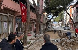 Buharkent’te bozulan yollar yenileniyor