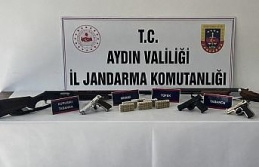 Didim’de ruhsatsız silah operasyonu