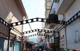 Bozdoğan’da Simit Pazarı Sokağı geçici olarak araç trafiğine kapatıldı