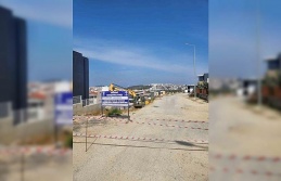 Kuşadası’nda yol yapım çalışmaları sürüyor